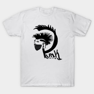 Punk Mohawk hairstyle design T-Shirt